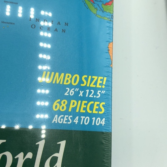Geo Toys World Puzzle 68 Pieces Jumbo Size! - Picture 5 of 8